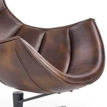 Designové křeslo SALVADOR tmavě hnědá 7