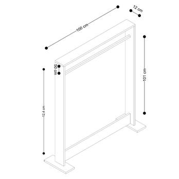 Stojan na šaty SALVITOR dub sapphire 3