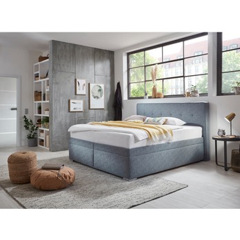 Postel boxspring SAMBA šedá, 180x200 cm 1