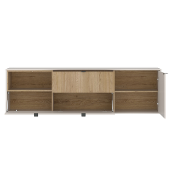 TV komoda SAMM dub cremona/kamenná béžová, šířka 204 cm 2