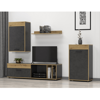 Obývací stěna  SANI matera/dub artisan 1