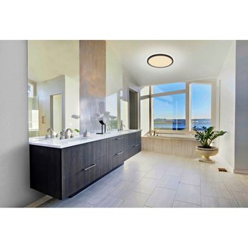 Stropní LED svítidlo SAPANA 3 černá/opál 1