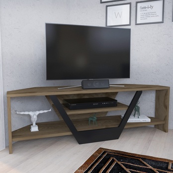 TV stolek SARES dub oud/černá 2