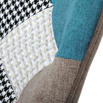 Houpací křeslo SARIA kaučukovník/patchwork 14