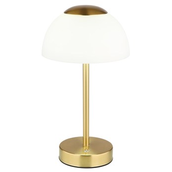 Stolní lampa SARIMA mosaz/bílá 3