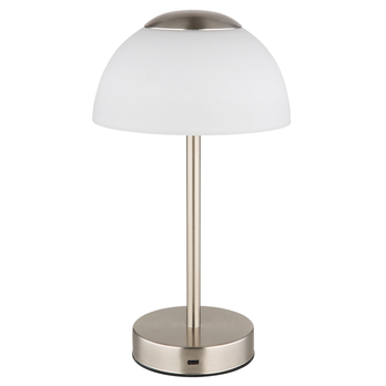 Stolní lampa SARIMA nikl/bílá 2