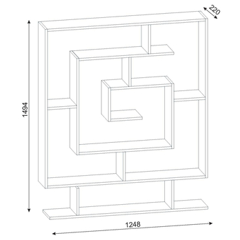 Regál SARMASIK wenge 2