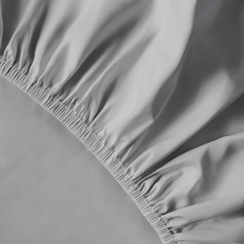 Prostěradlo  SATIN světle šedá, 120x200 cm 2
