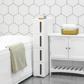 Regál s boxy SAVE bílá/hnědá 4