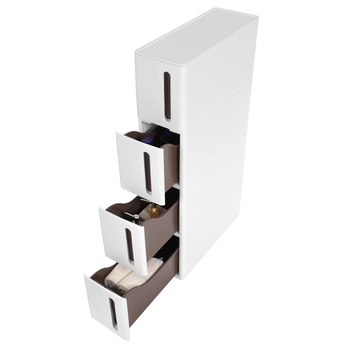 Regál s boxy SAVE bílá/hnědá 6