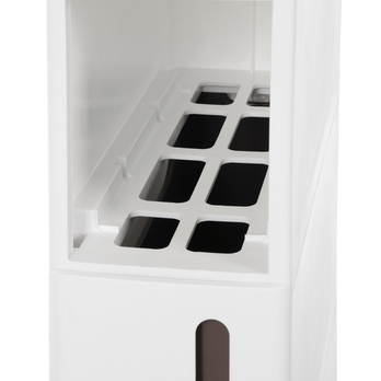 Regál s boxy SAVE bílá/hnědá 9