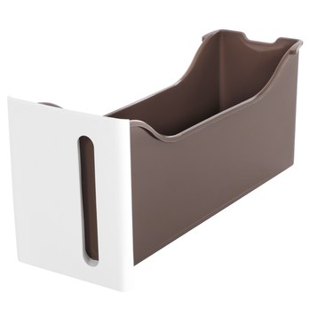 Regál s boxy SAVE bílá/hnědá 10