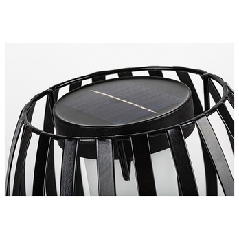 Venkovní solární LED lampa SAVOCA černá/bílá 4