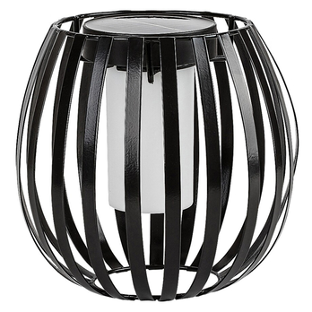 Venkovní solární LED lampa SAVOCA černá/bílá 5
