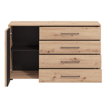 Komoda SCALA dub artisan, šířka 138 cm 2