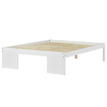 Postel s nočními stolky SCALLA bílá, 140x200 cm 3