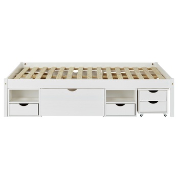 Postel s nočními stolky SCALLA bílá, 160x200 cm 2