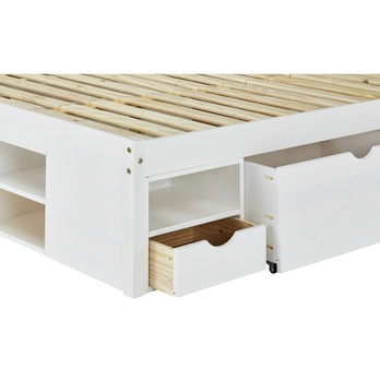 Postel s nočními stolky SCALLA bílá, 160x200 cm 4