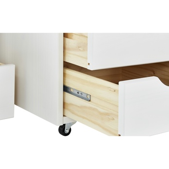 Postel s nočními stolky SCALLA bílá, 160x200 cm 7