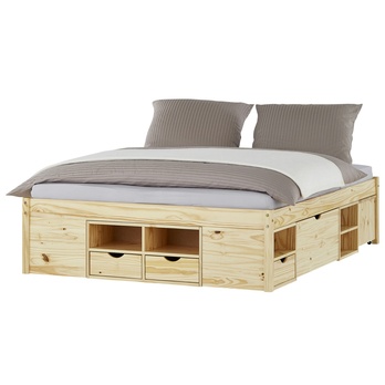 Postel s nočními stolky SCALLA borovice, 160x200 cm 1