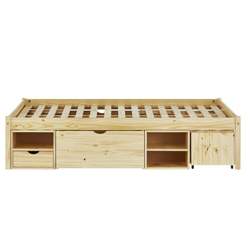 Postel s nočními stolky SCALLA borovice, 160x200 cm 3