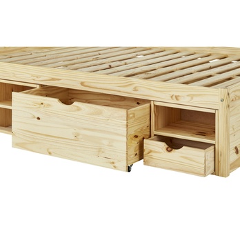 Postel s nočními stolky SCALLA borovice, 160x200 cm 5