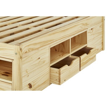 Postel s nočními stolky SCALLA borovice, 160x200 cm 6