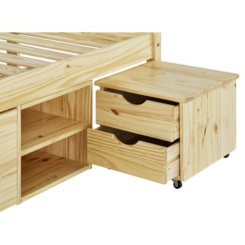 Postel s nočními stolky SCALLA borovice, 160x200 cm 7