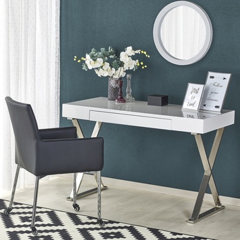 Psací stůl SCB-31 bílá vysoký lesk 1