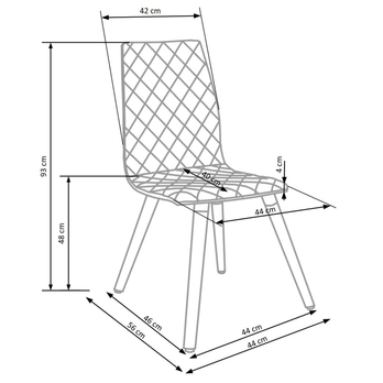Jídelní židle SCK-282 buk/béžová 5