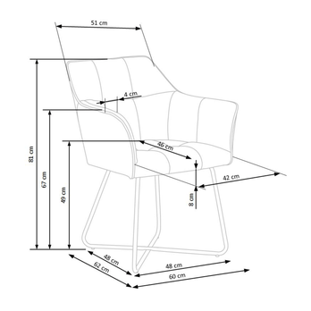 Jídelní židle SCK-377 béžová 5