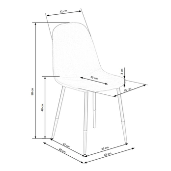 Jídelní židle SCK-379 vínová 5