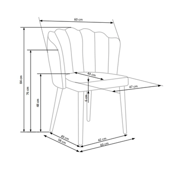 Jídelní židle SCK-386 tmavě zelená 5