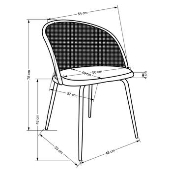 Jídelní židle SCK-508 tmavě zelená 9
