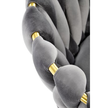 Jídelní židle SCK-517 šedá/zlatá 4