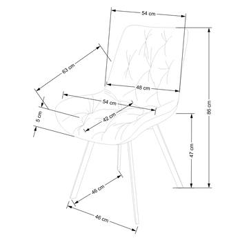 Jídelní židle  SCK-519 tmavě zelená 9