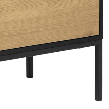 Komoda SEAFORD 120 matný divoký dub/matná černá 5
