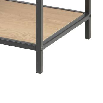 Regál SEANO černá/divoký dub, šířka 114 cm 4