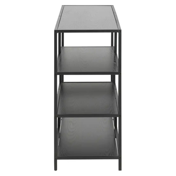 Regál SEANO černá, šířka 114 cm 3