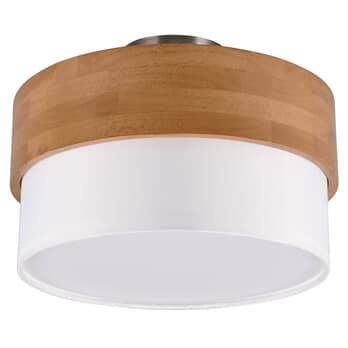 Stropní svítidlo SEASONS bílá/přírodní, průměr 30 cm 2