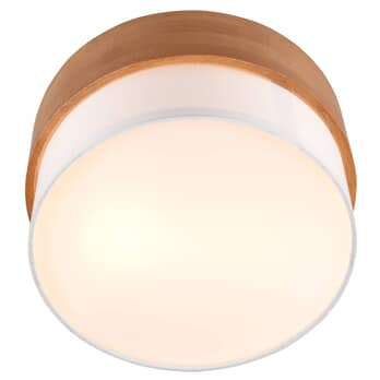 Stropní svítidlo SEASONS bílá/přírodní, průměr 30 cm 3