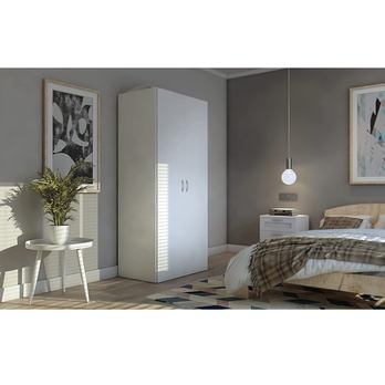 Šatní skříň SEBA 2 bílá 1