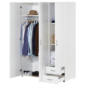 Šatní skříň SEBA 3 bílá 4