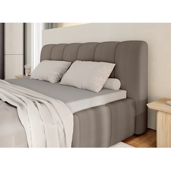 Postel s roštem SEDRIK taupe, 180x200 cm 5