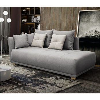 Pohovka/Divan SELAVI levá, světle šedá 1