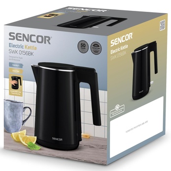 Rychlovarná konvice SENCOR SWK 0156BK plast/kov, objem 1 l 11