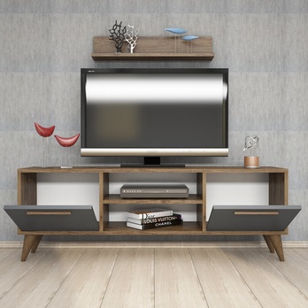 TV sestava SENFONI ořech/antracit 2