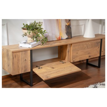 TV stolek SERENITY borovice atlantic/černá 5