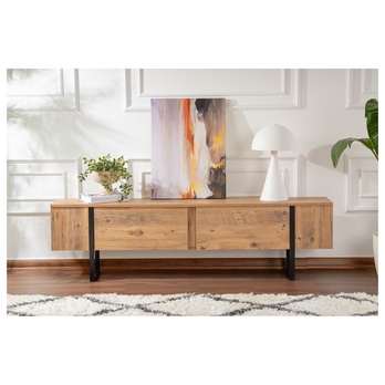 TV stolek SERENITY borovice atlantic/černá 6