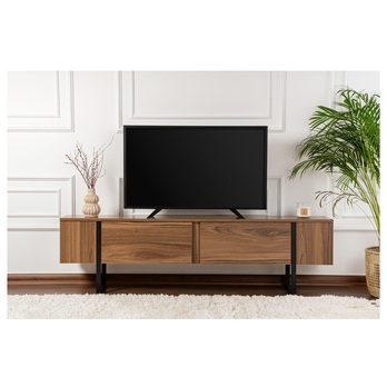 TV stolek SERENITY ořech/černá 1